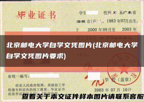 北京邮电大学自学文凭图片(北京邮电大学自学文凭图片要求)缩略图