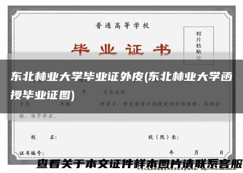 东北林业大学毕业证外皮(东北林业大学函授毕业证图)缩略图