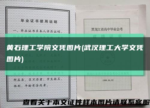 黄石理工学院文凭图片(武汉理工大学文凭图片)缩略图