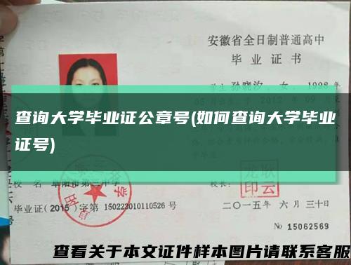 查询大学毕业证公章号(如何查询大学毕业证号)缩略图