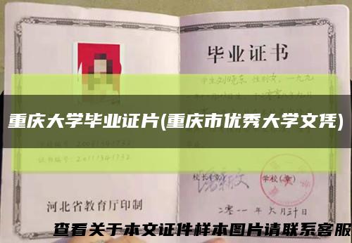 重庆大学毕业证片(重庆市优秀大学文凭)缩略图