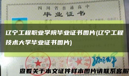 辽宁工程职业学院毕业证书图片(辽宁工程技术大学毕业证书图片)缩略图