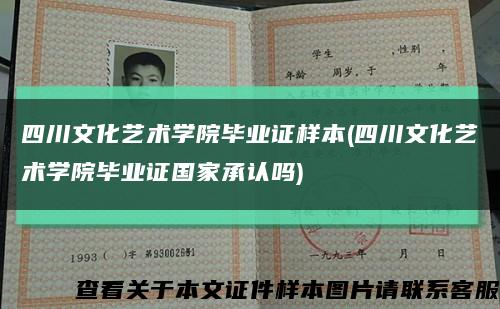 四川文化艺术学院毕业证样本(四川文化艺术学院毕业证国家承认吗)缩略图