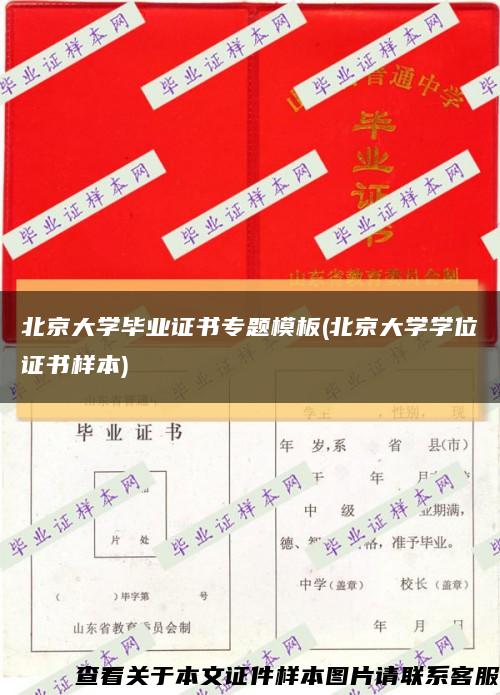 北京大学毕业证书专题模板(北京大学学位证书样本)缩略图