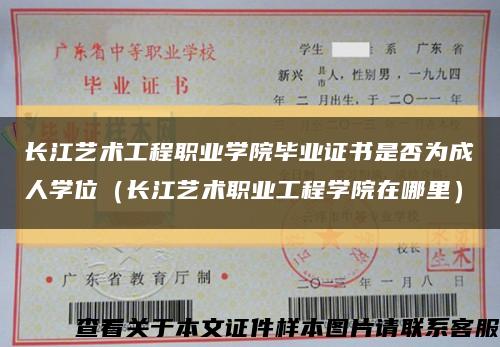 长江艺术工程职业学院毕业证书是否为成人学位（长江艺术职业工程学院在哪里）缩略图