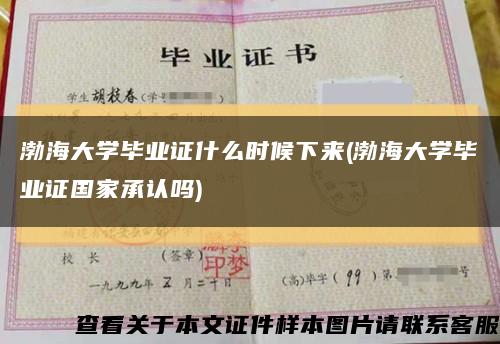 渤海大学毕业证什么时候下来(渤海大学毕业证国家承认吗)缩略图