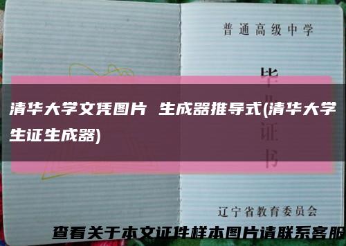 清华大学文凭图片 生成器推导式(清华大学生证生成器)缩略图