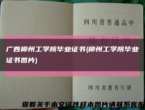 广西柳州工学院毕业证书(柳州工学院毕业证书图片)缩略图