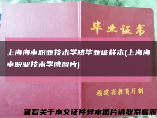 上海海事职业技术学院毕业证样本(上海海事职业技术学院图片)缩略图