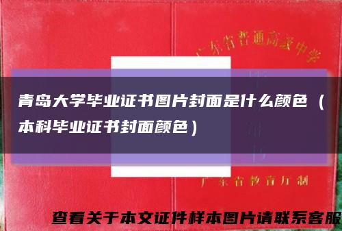 青岛大学毕业证书图片封面是什么颜色（本科毕业证书封面颜色）缩略图