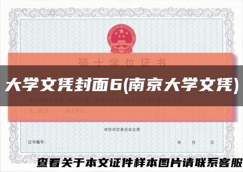 大学文凭封面6(南京大学文凭)缩略图