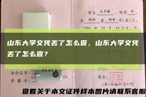 山东大学文凭丢了怎么查，山东大学文凭丢了怎么查？缩略图