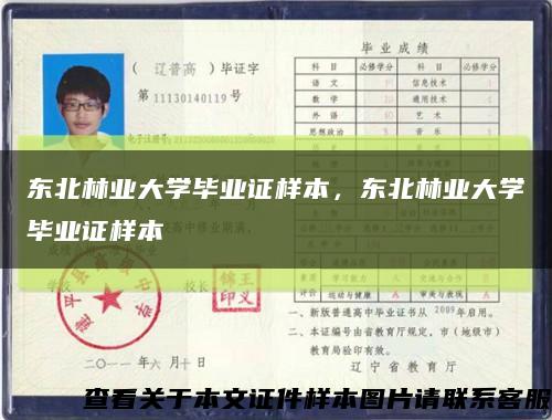 东北林业大学毕业证样本，东北林业大学毕业证样本缩略图