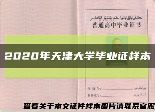 2020年天津大学毕业证样本缩略图