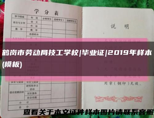鹤岗市劳动局技工学校|毕业证|2019年样本(模板)缩略图