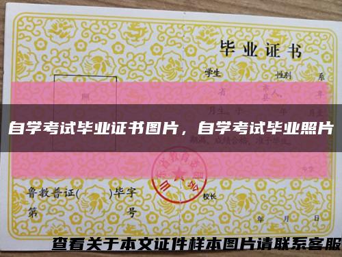 自学考试毕业证书图片，自学考试毕业照片缩略图