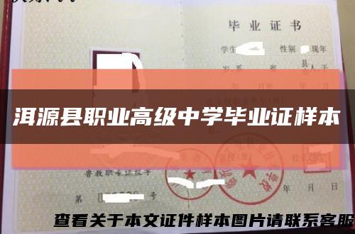 洱源县职业高级中学毕业证样本缩略图