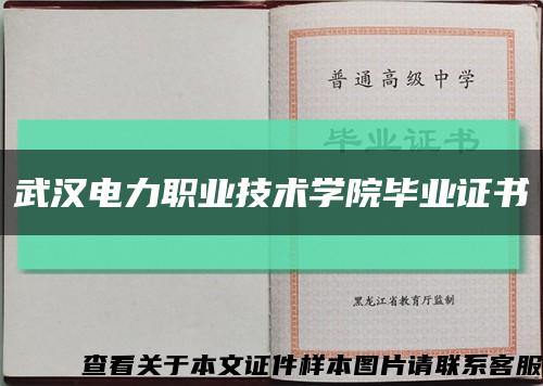 武汉电力职业技术学院毕业证书缩略图