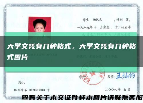 大学文凭有几种格式，大学文凭有几种格式图片缩略图