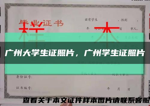 广州大学生证照片，广州学生证照片缩略图