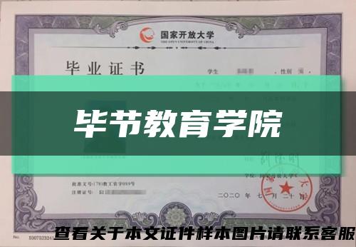 毕节教育学院缩略图