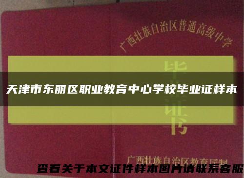 天津市东丽区职业教育中心学校毕业证样本缩略图