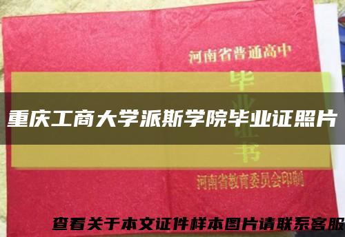 重庆工商大学派斯学院毕业证照片缩略图