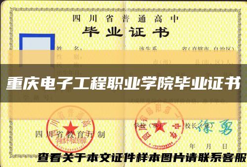 重庆电子工程职业学院毕业证书缩略图