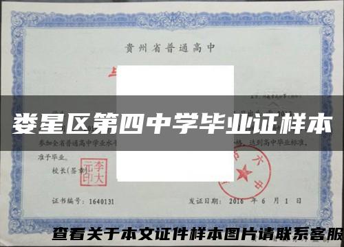 娄星区第四中学毕业证样本缩略图