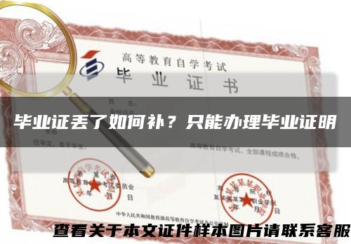 毕业证丢了如何补？只能办理毕业证明缩略图