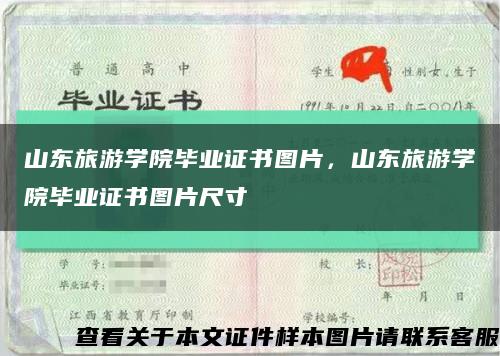 山东旅游学院毕业证书图片，山东旅游学院毕业证书图片尺寸缩略图