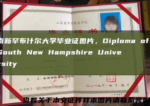 南新罕布什尔大学毕业证图片，Diploma of South New Hampshire University缩略图