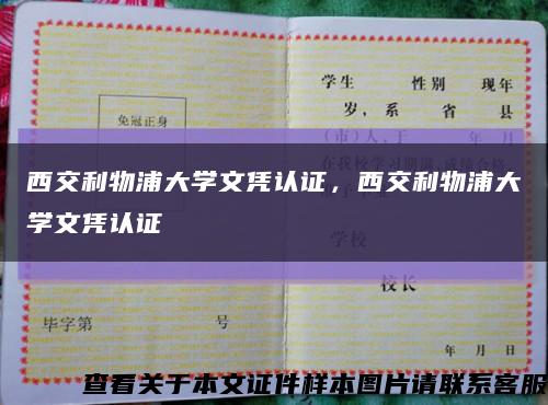 西交利物浦大学文凭认证，西交利物浦大学文凭认证缩略图