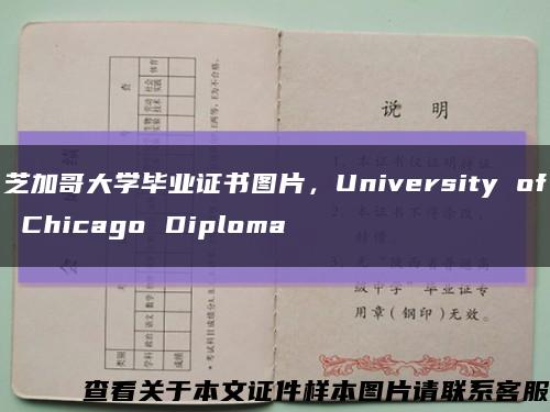 芝加哥大学毕业证书图片，University of Chicago Diploma缩略图