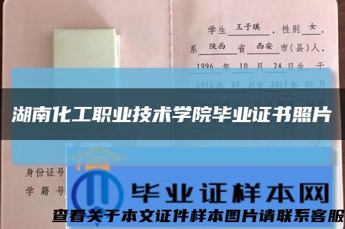 湖南化工职业技术学院毕业证书照片缩略图