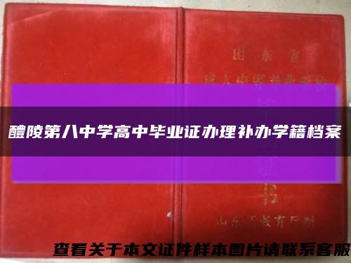醴陵第八中学高中毕业证办理补办学籍档案缩略图