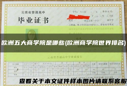 欧洲五大商学院是哪些(欧洲商学院世界排名)缩略图