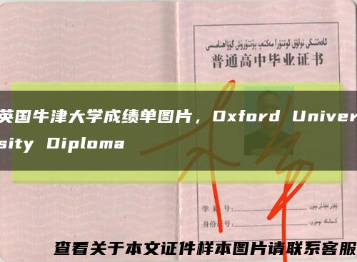 英国牛津大学成绩单图片，Oxford University Diploma缩略图