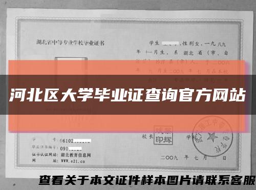 河北区大学毕业证查询官方网站缩略图