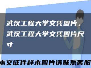 武汉工程大学文凭图片，武汉工程大学文凭图片尺寸缩略图