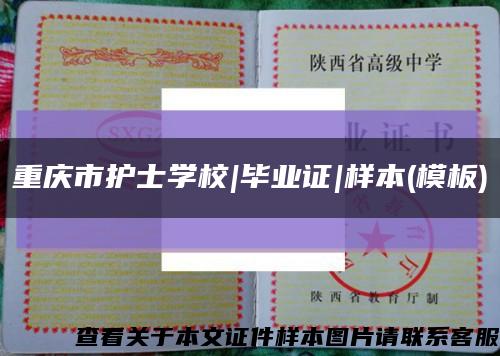 重庆市护士学校|毕业证|样本(模板)缩略图