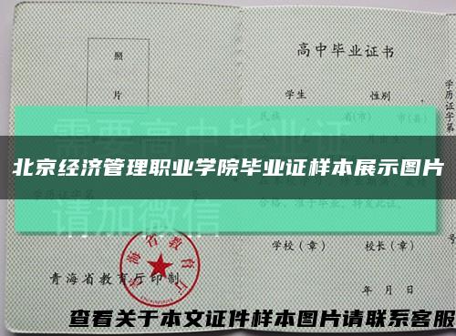 北京经济管理职业学院毕业证样本展示图片缩略图