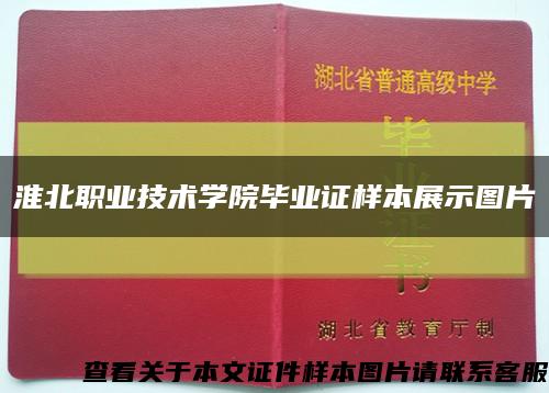 淮北职业技术学院毕业证样本展示图片缩略图