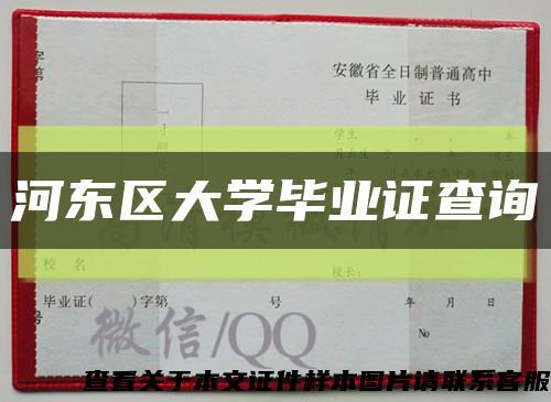 河东区大学毕业证查询缩略图