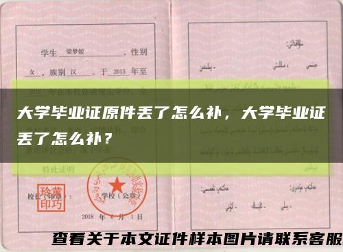 大学毕业证原件丢了怎么补，大学毕业证丢了怎么补？缩略图
