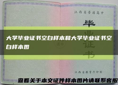 大学毕业证书空白样本和大学毕业证书空白样本图缩略图