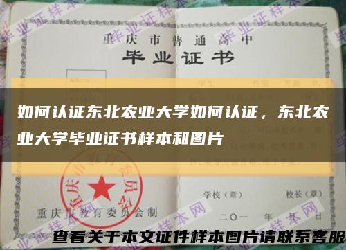 如何认证东北农业大学如何认证，东北农业大学毕业证书样本和图片缩略图