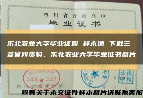 东北农业大学毕业证图 样本通 下载三菱官网资料，东北农业大学毕业证书图片缩略图