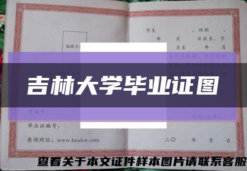 吉林大学毕业证图缩略图