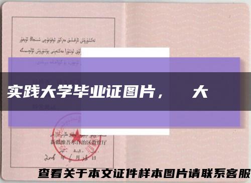 实践大学毕业证图片，實踐大學畢業證書缩略图